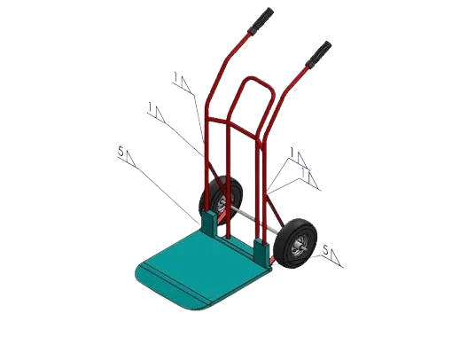 Industrial Load Carrying Trolley