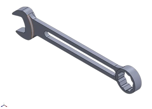 Parametric Combination Spanner - SolidWorks
