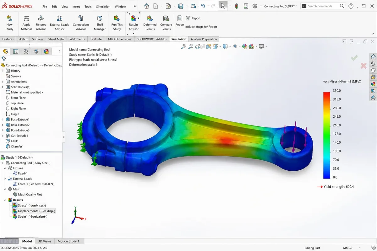 CAE / CFD — MechCurve engineering service
