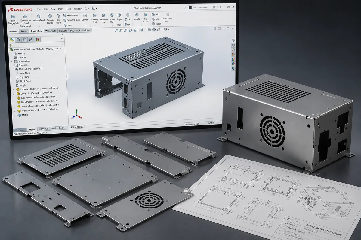Sheet-Metal Design — MechCurve engineering service